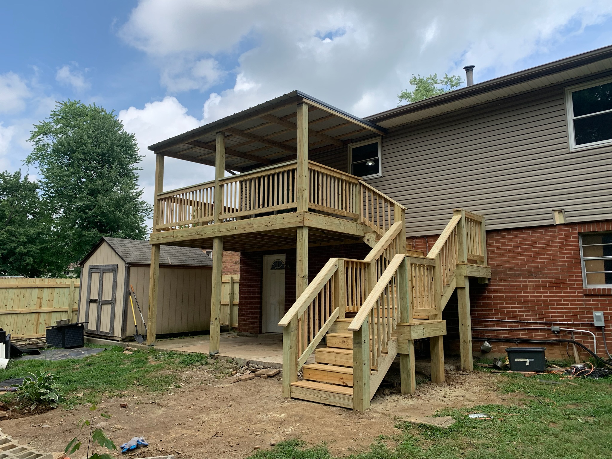 Deck project in Louisville